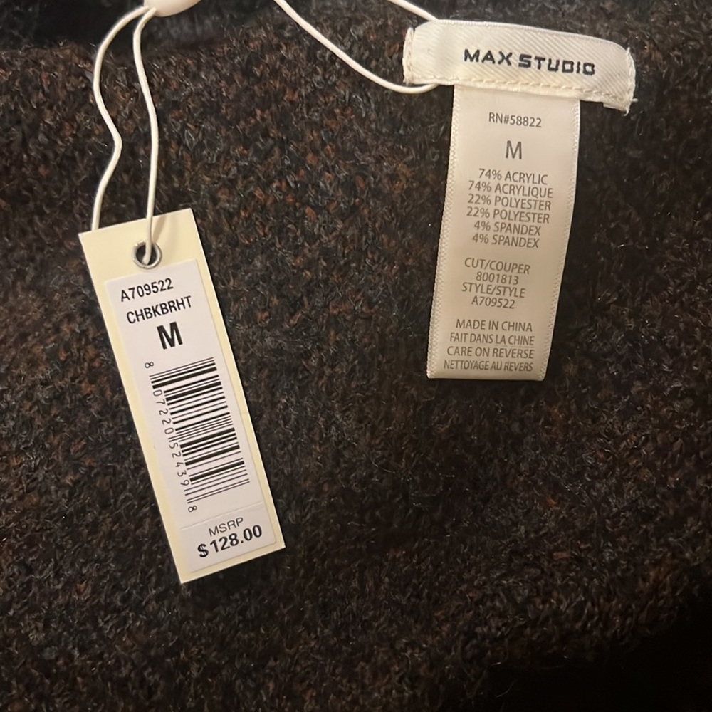 Max Studio Sweater Coat - Picture 6 of 7